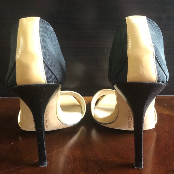 KORS by Michael Kors Nude & Black Heels SZ 8 - Picture 7 of 8